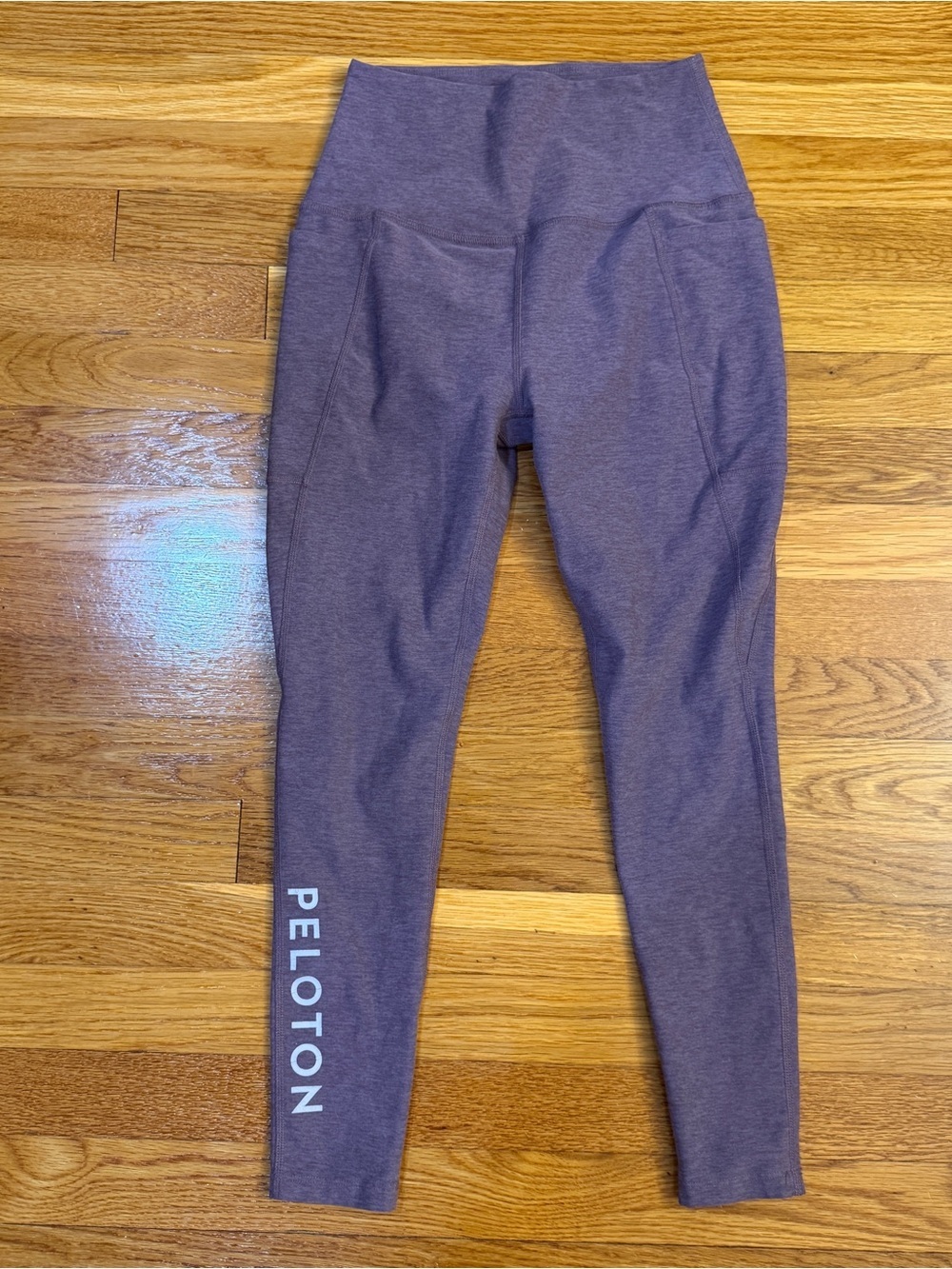 Beyond Yoga X Peloton High Waisted Leggings Heathered Pink - Size Est. Small
